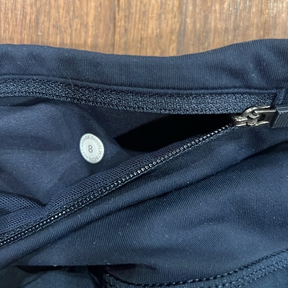 EUC lululemon high waist speed short. Size 8, navy. - Picture 2 of 4
